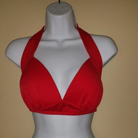 New Bright Red Venus Bikini Top Size B - Picture 1 of 2